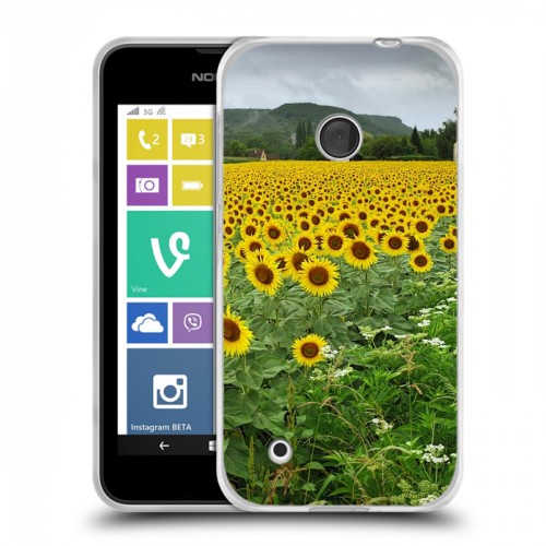Дизайнерский пластиковый чехол для Nokia Lumia 530 Подсолнухи