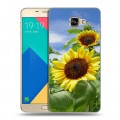 Дизайнерский силиконовый чехол для Samsung Galaxy A9 Подсолнухи