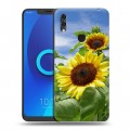 Дизайнерский силиконовый чехол для Alcatel 5V Подсолнухи