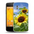 Дизайнерский пластиковый чехол для LG Google Nexus 4 Подсолнухи