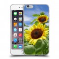 Дизайнерский силиконовый чехол для Iphone 6 Plus/6s Plus Подсолнухи