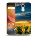 Дизайнерский пластиковый чехол для ZTE Blade X5 Подсолнухи