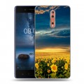 Дизайнерский пластиковый чехол для Nokia 8 Подсолнухи