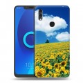 Дизайнерский силиконовый чехол для Alcatel 5V Подсолнухи