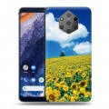 Дизайнерский силиконовый чехол для Nokia 9 PureView Подсолнухи