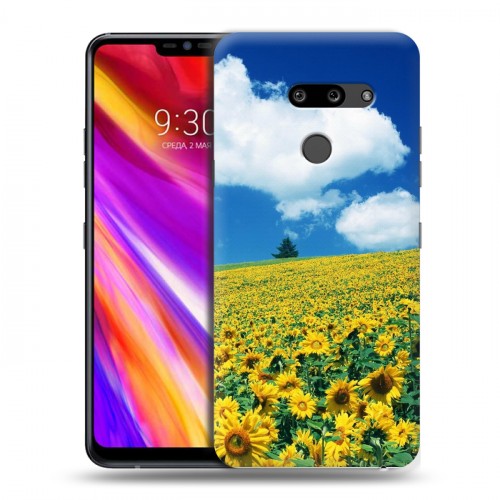 Дизайнерский пластиковый чехол для LG G8 ThinQ Подсолнухи