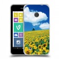 Дизайнерский пластиковый чехол для Nokia Lumia 530 Подсолнухи