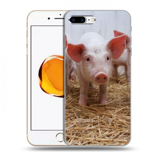 Дизайнерский силиконовый чехол для Iphone 7 Plus / 8 Plus Свинки