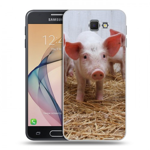 Дизайнерский пластиковый чехол для Samsung Galaxy J5 Prime Свинки