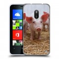 Дизайнерский пластиковый чехол для Nokia Lumia 620 Свинки