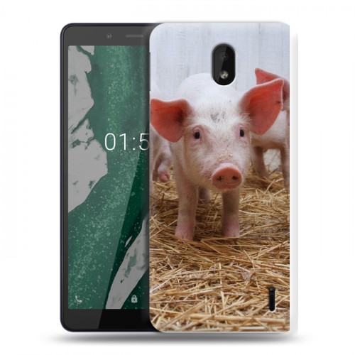 Дизайнерский силиконовый чехол для Nokia 1 Plus Свинки
