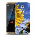 Дизайнерский пластиковый чехол для ZTE Axon 7 Подсолнухи