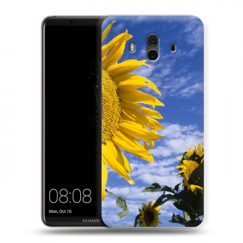 Дизайнерский пластиковый чехол для Huawei Mate 10 Подсолнухи