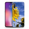 Дизайнерский силиконовый с усиленными углами чехол для Xiaomi Mi9 Подсолнухи