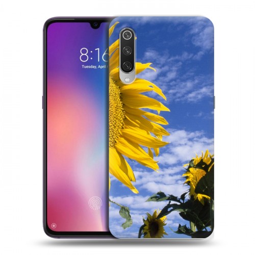 Дизайнерский силиконовый с усиленными углами чехол для Xiaomi Mi9 Подсолнухи