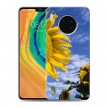 Дизайнерский пластиковый чехол для Huawei Mate 30 Подсолнухи