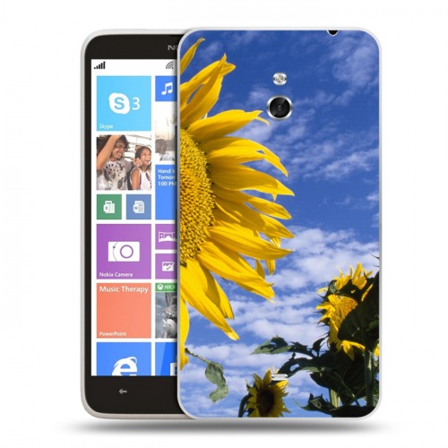 Дизайнерский пластиковый чехол для Nokia Lumia 1320 Подсолнухи