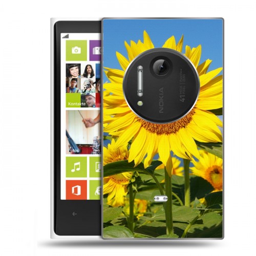 Дизайнерский пластиковый чехол для Nokia Lumia 1020 Подсолнухи