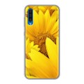 Дизайнерский силиконовый с усиленными углами чехол для Samsung Galaxy A50 Подсолнухи