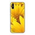 Дизайнерский силиконовый с усиленными углами чехол для Xiaomi RedMi 9A Подсолнухи