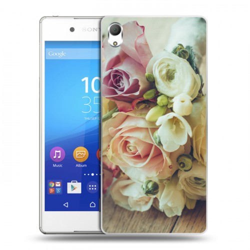 Дизайнерский пластиковый чехол для Sony Xperia Z3+ Розы