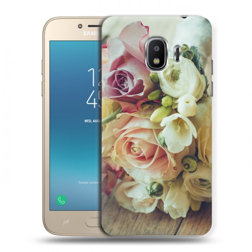 Дизайнерский пластиковый чехол для Samsung Galaxy J2 (2018) Розы