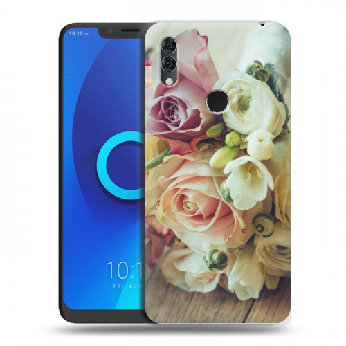 Дизайнерский силиконовый чехол для Alcatel 5V Розы