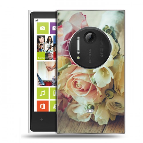 Дизайнерский пластиковый чехол для Nokia Lumia 1020 Розы