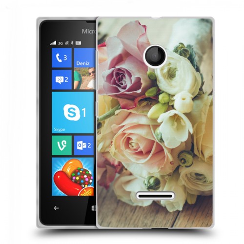 Дизайнерский пластиковый чехол для Microsoft Lumia 435 Розы