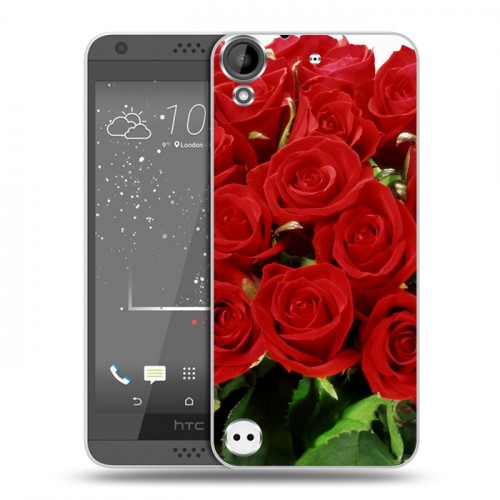Дизайнерский пластиковый чехол для HTC Desire 530 Розы
