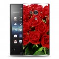 Дизайнерский пластиковый чехол для Sony Xperia acro S Розы