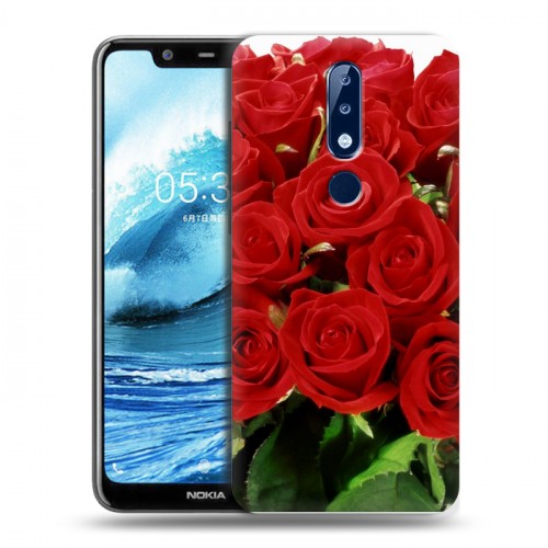 Дизайнерский пластиковый чехол для Nokia 5.1 Plus Розы