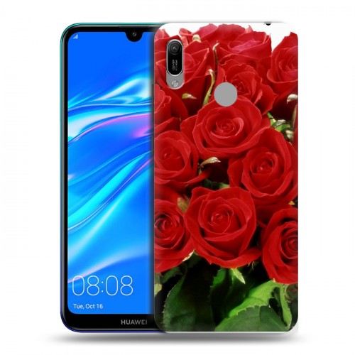 Дизайнерский пластиковый чехол для Huawei Y6 (2019) Розы