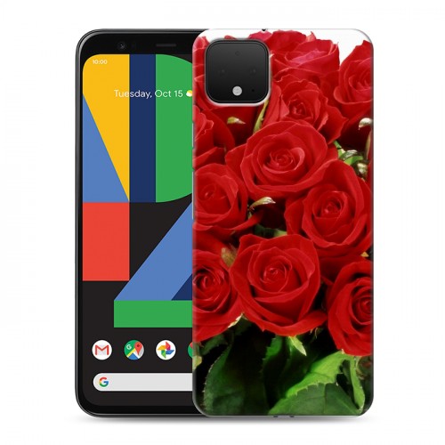 Дизайнерский пластиковый чехол для Google Pixel 4 Розы