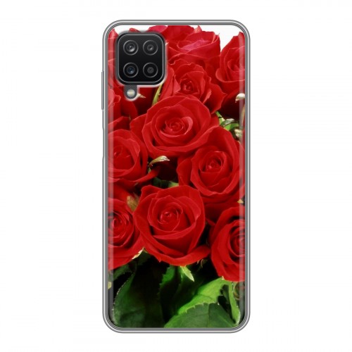 Дизайнерский силиконовый чехол для Samsung Galaxy A12 Розы