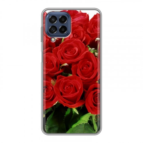 Дизайнерский пластиковый чехол для Samsung Galaxy M53 5G Розы