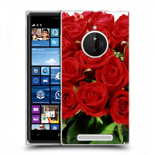 Дизайнерский пластиковый чехол для Nokia Lumia 830 Розы