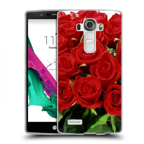 Дизайнерский пластиковый чехол для LG G4 Розы