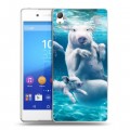 Дизайнерский пластиковый чехол для Sony Xperia Z3+ Свинки