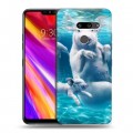 Дизайнерский пластиковый чехол для LG G8 ThinQ Свинки