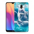 Дизайнерский силиконовый с усиленными углами чехол для Xiaomi RedMi 8A Свинки