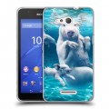 Дизайнерский пластиковый чехол для Sony Xperia E4g Свинки