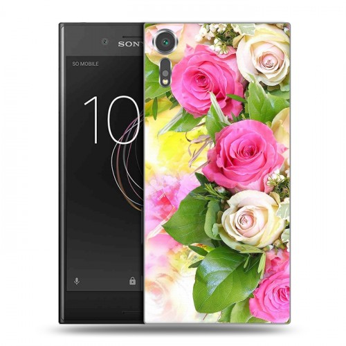 Дизайнерский пластиковый чехол для Sony Xperia XZs Розы