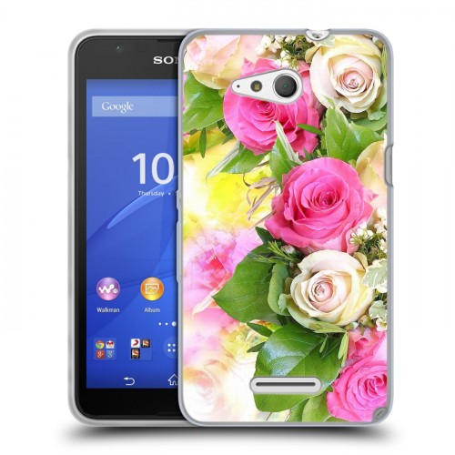 Дизайнерский пластиковый чехол для Sony Xperia E4g Розы