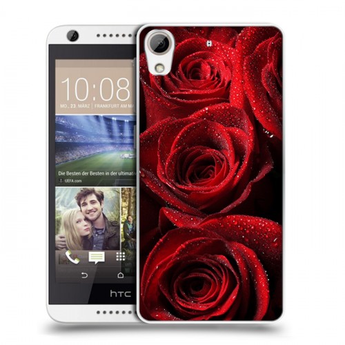 Дизайнерский силиконовый чехол для HTC Desire 626 Розы