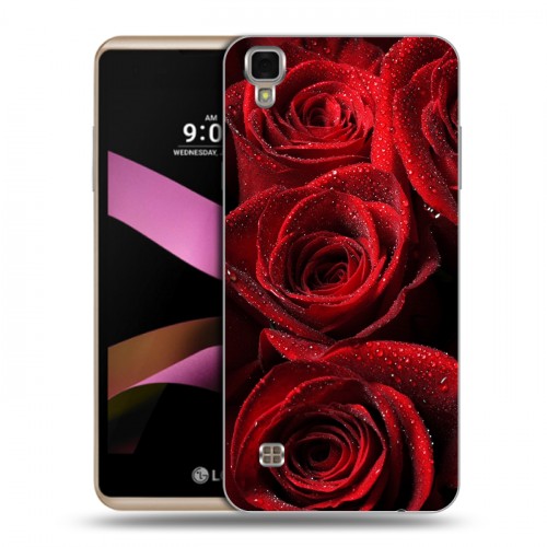 Дизайнерский силиконовый чехол для LG X Style Розы