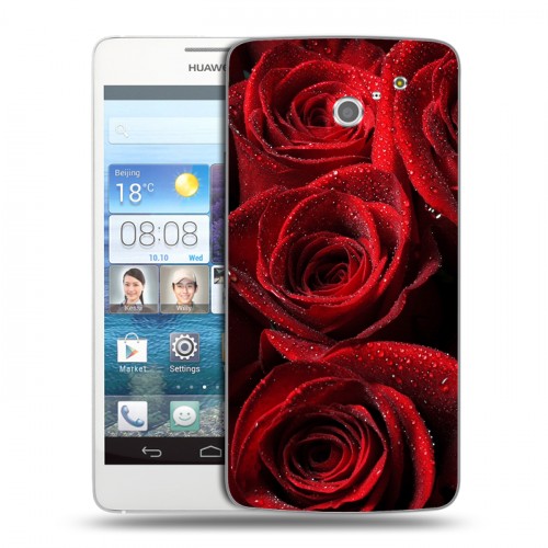 Дизайнерский пластиковый чехол для Huawei Ascend D2 Розы