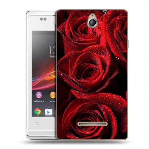 Дизайнерский пластиковый чехол для Sony Xperia E Розы