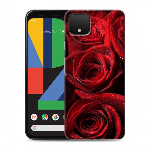 Дизайнерский пластиковый чехол для Google Pixel 4 Розы