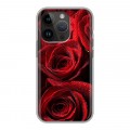 Дизайнерский силиконовый чехол для Iphone 14 Pro Розы